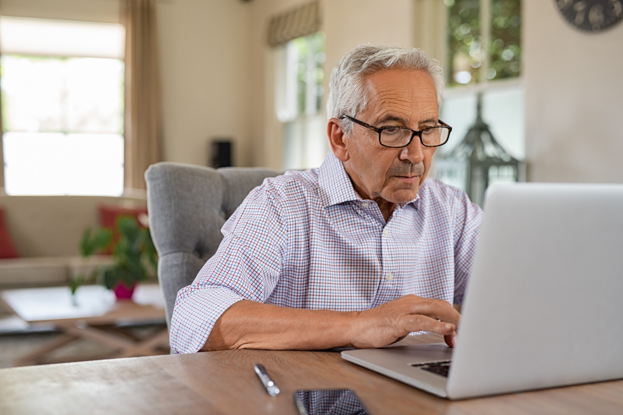 Old Man Researching