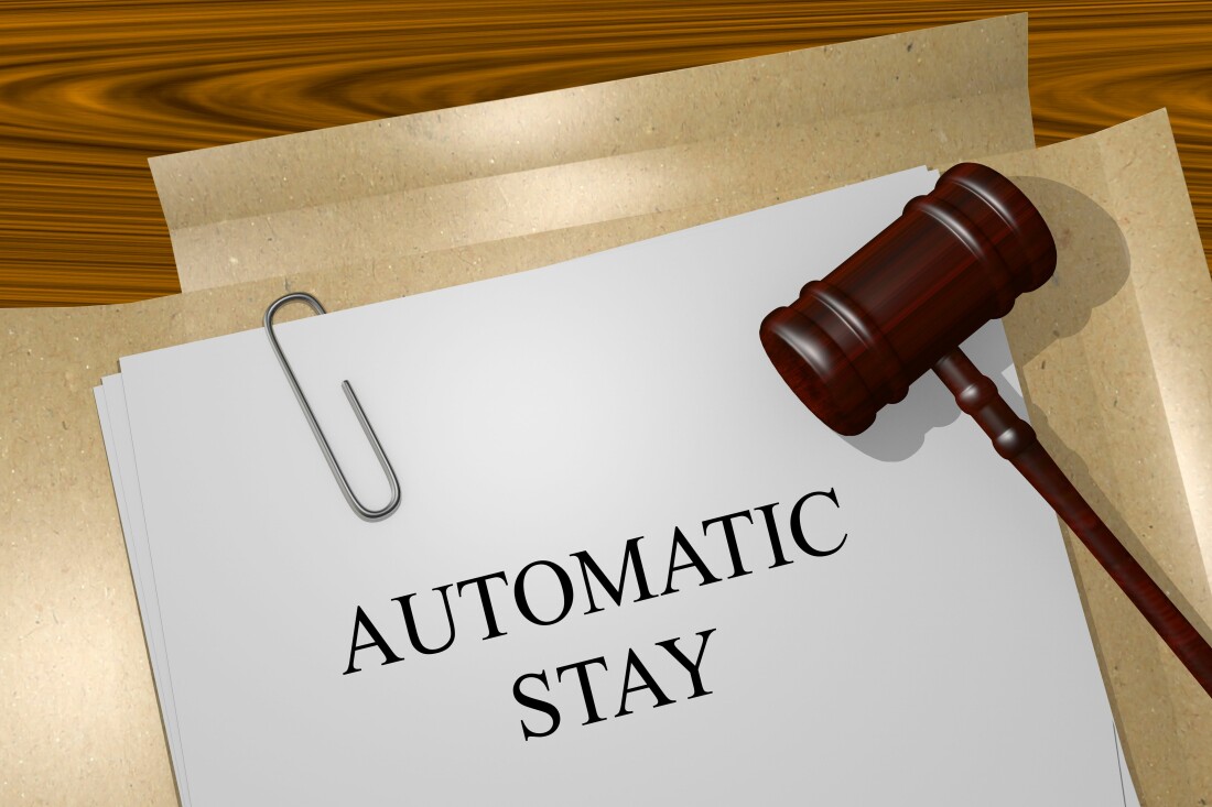 Automatic Stay File with Gavel