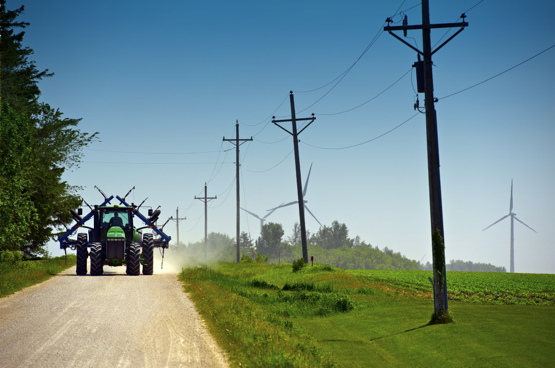 Tractor on Road