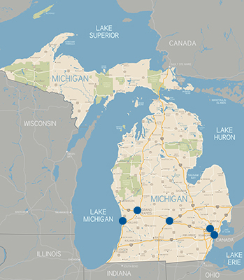 Office Locations Map