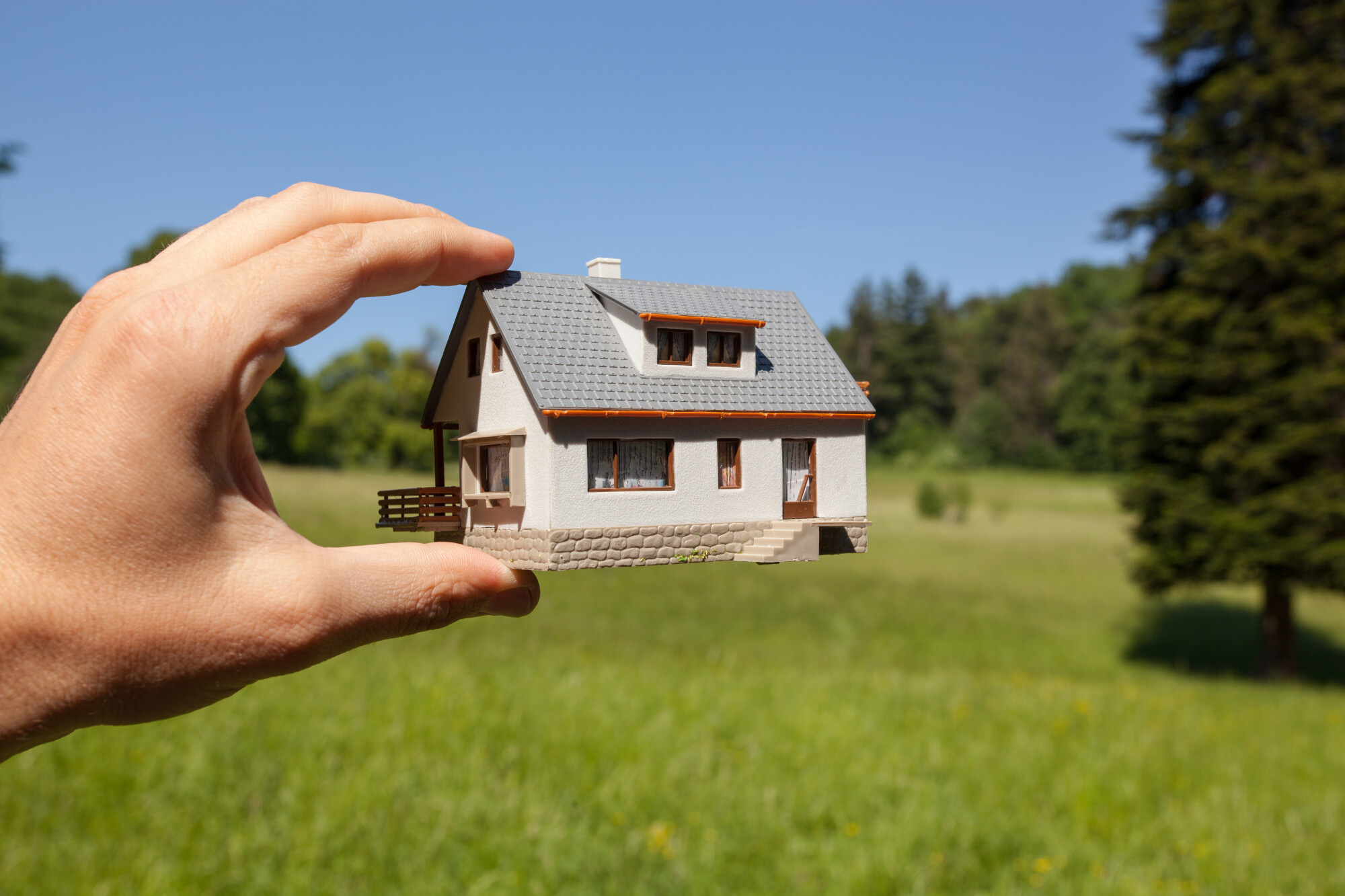 Holding House in Field