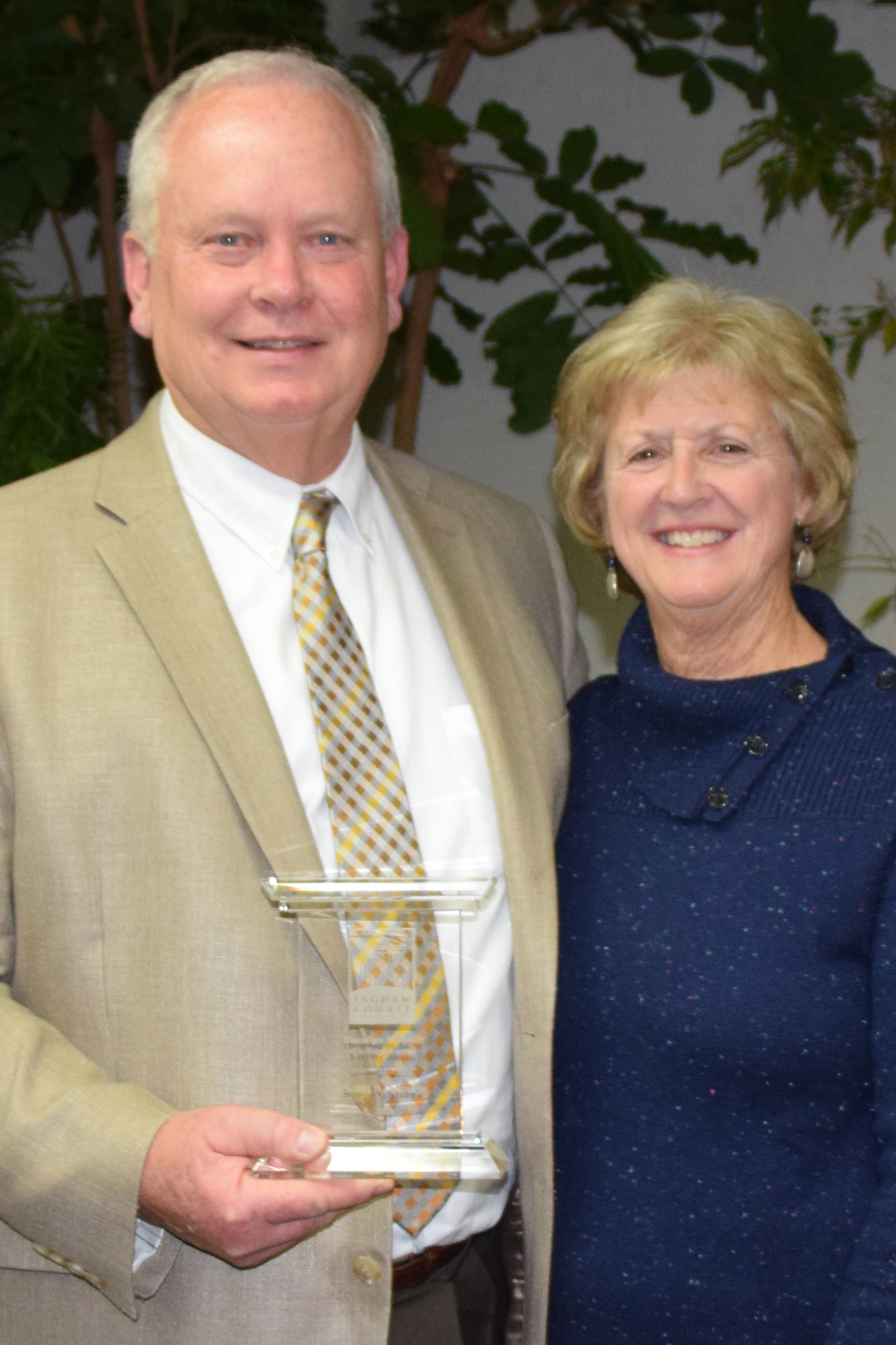 Scott Storey with Award