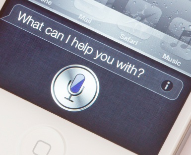 Picture of Siri on iPhone