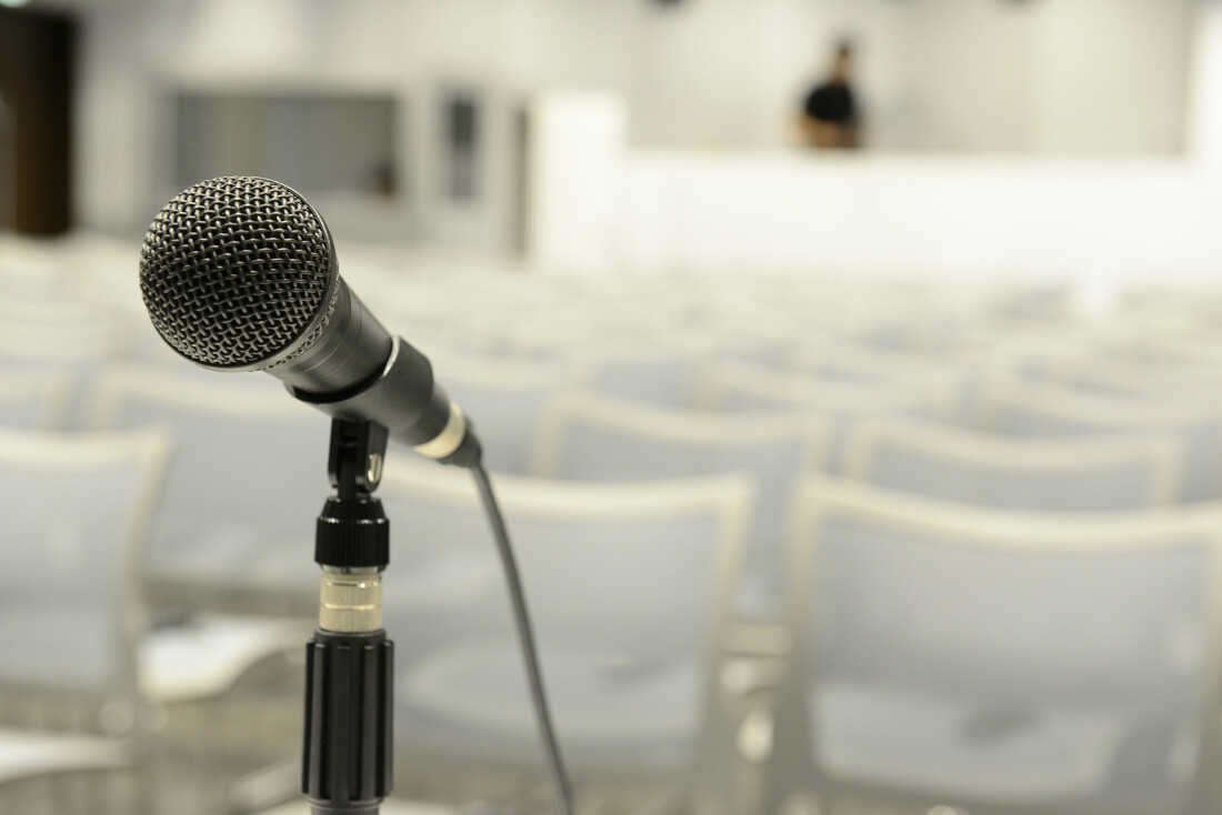 Microphone in Town Hall