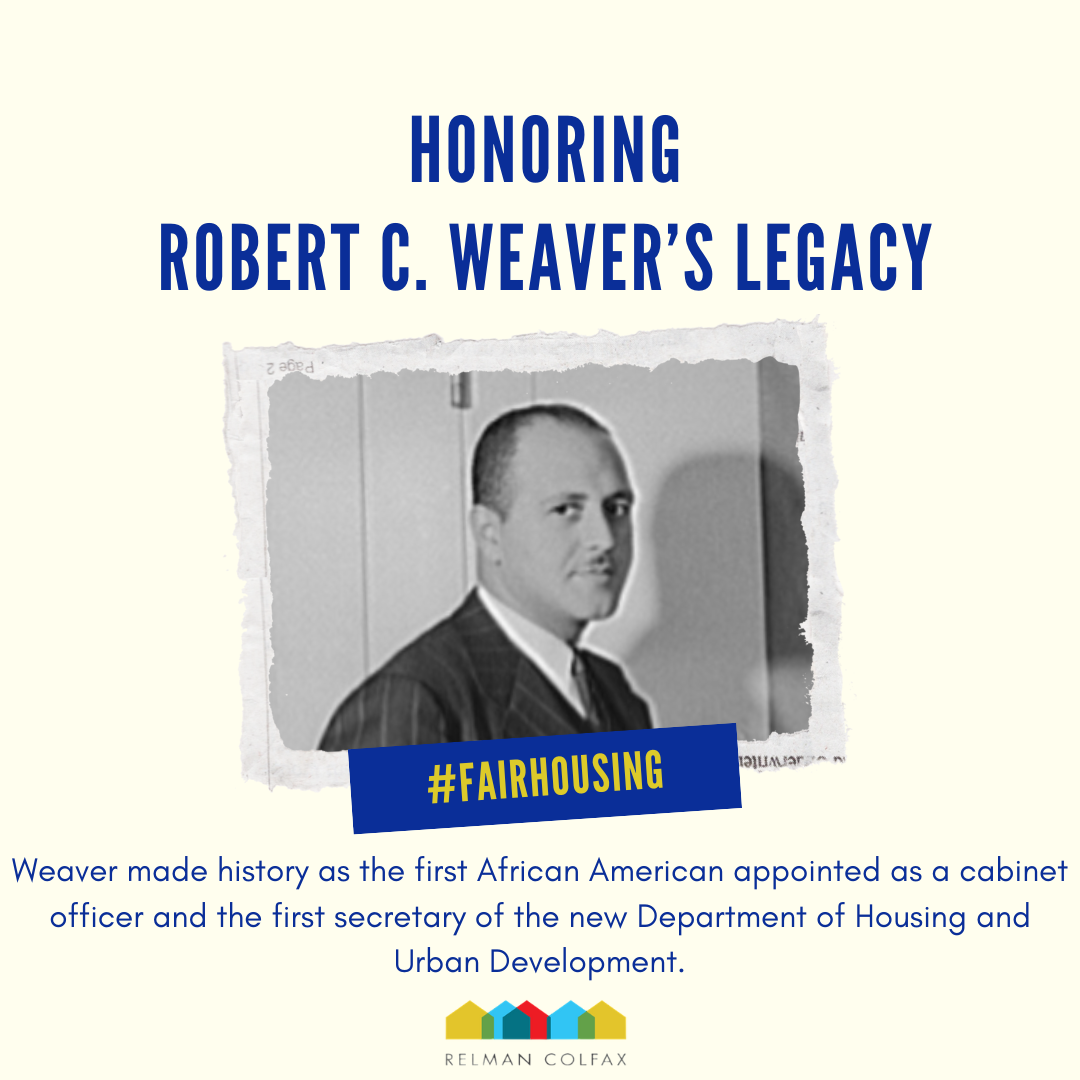 A tribute to Robert C. Weaver