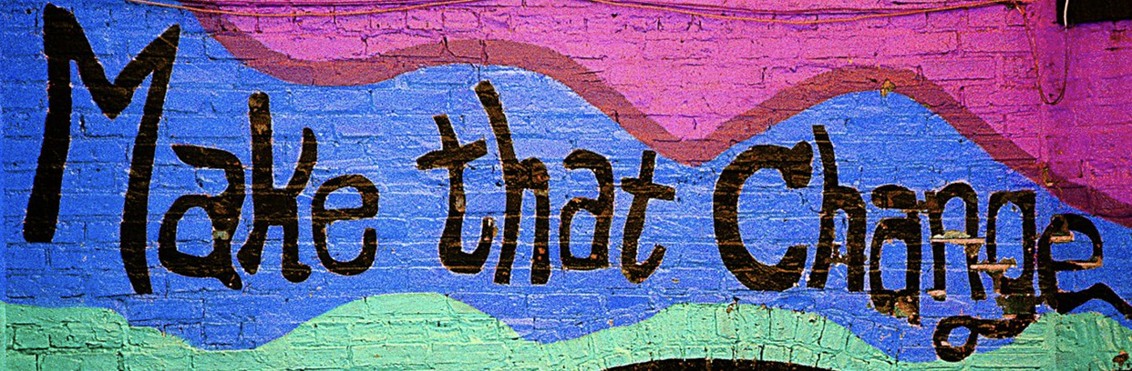 Make That Change mural.