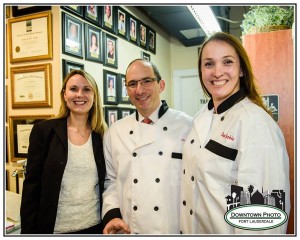 Shutts Ft. Lauderdale partners Rachel Leblanc and Jackie Howe with client and host of Andy's Pasta Dinner, Andy Cagnetta. Photo credit: Downtown Photo/Ft. Lauderdale