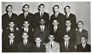 Dr. Trotman (middle) pictured with his undergraduate senior society.