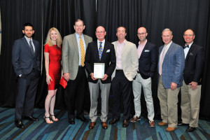 Adam Bregman, Patti Leonards, Hank Jackson, Art Menor, Matt Sackel, Matt Chait, Ed O'Sheehan and John Strickroot, Jr. received the Firm Award presented by the Legal Aid Society of Palm Beach County on Saturday, May 7. 