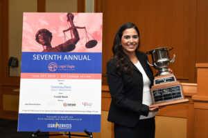 Victoria Madani, winner of the Legal Eagle Competition