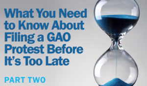 Andrew Schwartz examines the U.S. Government Accountability Office (GAO)'s deadline requirements for a contractor submitting a challenge to the terms of an agency's solicitation in a procurement. 