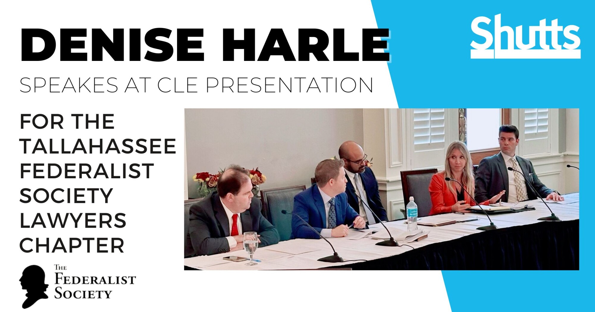 Denise Harle Speaks at CLE Presentation for the Tallahassee Federalist Society Lawyers Chapter