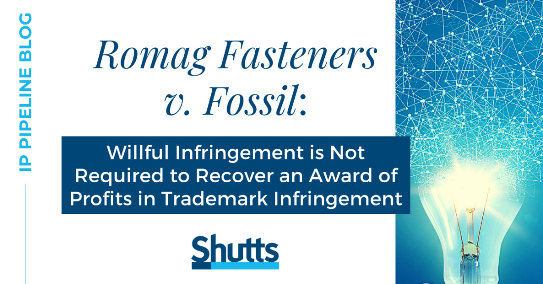 IP Blog - Romag Fasteners v. Fossil