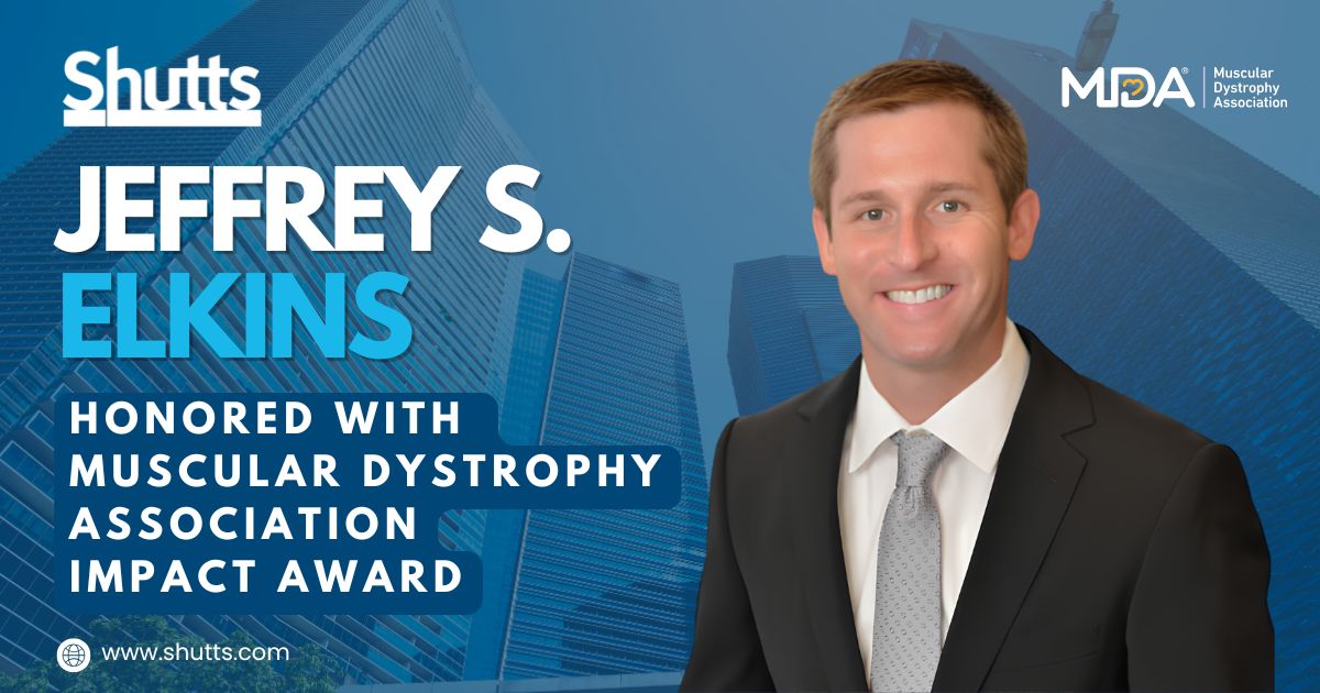 Jeffrey S. Elkins Honored with Muscular Dystrophy Association Impact Award