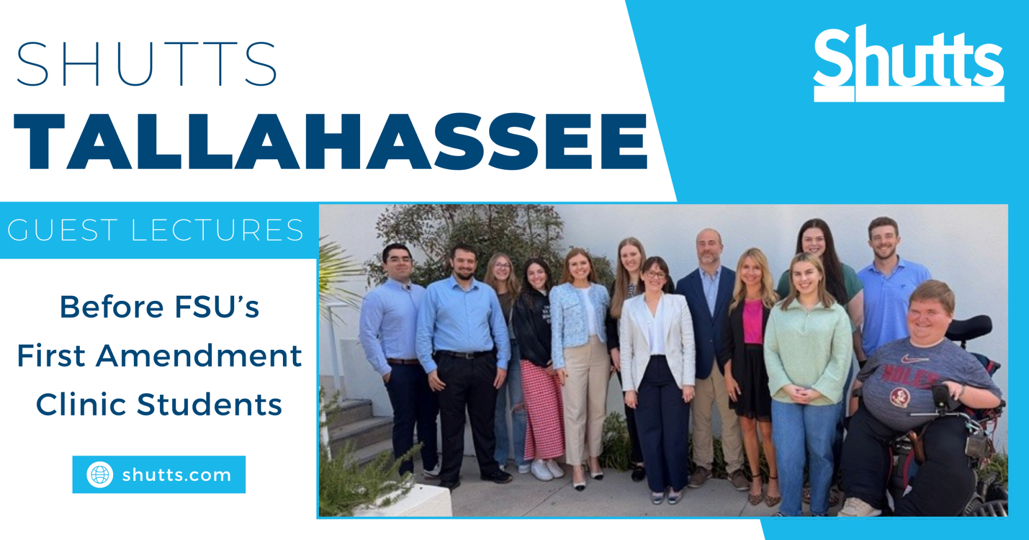 Shutts Tallahassee Guest Lectures Before FSU&rsquo;s First Amendment Clinic Students