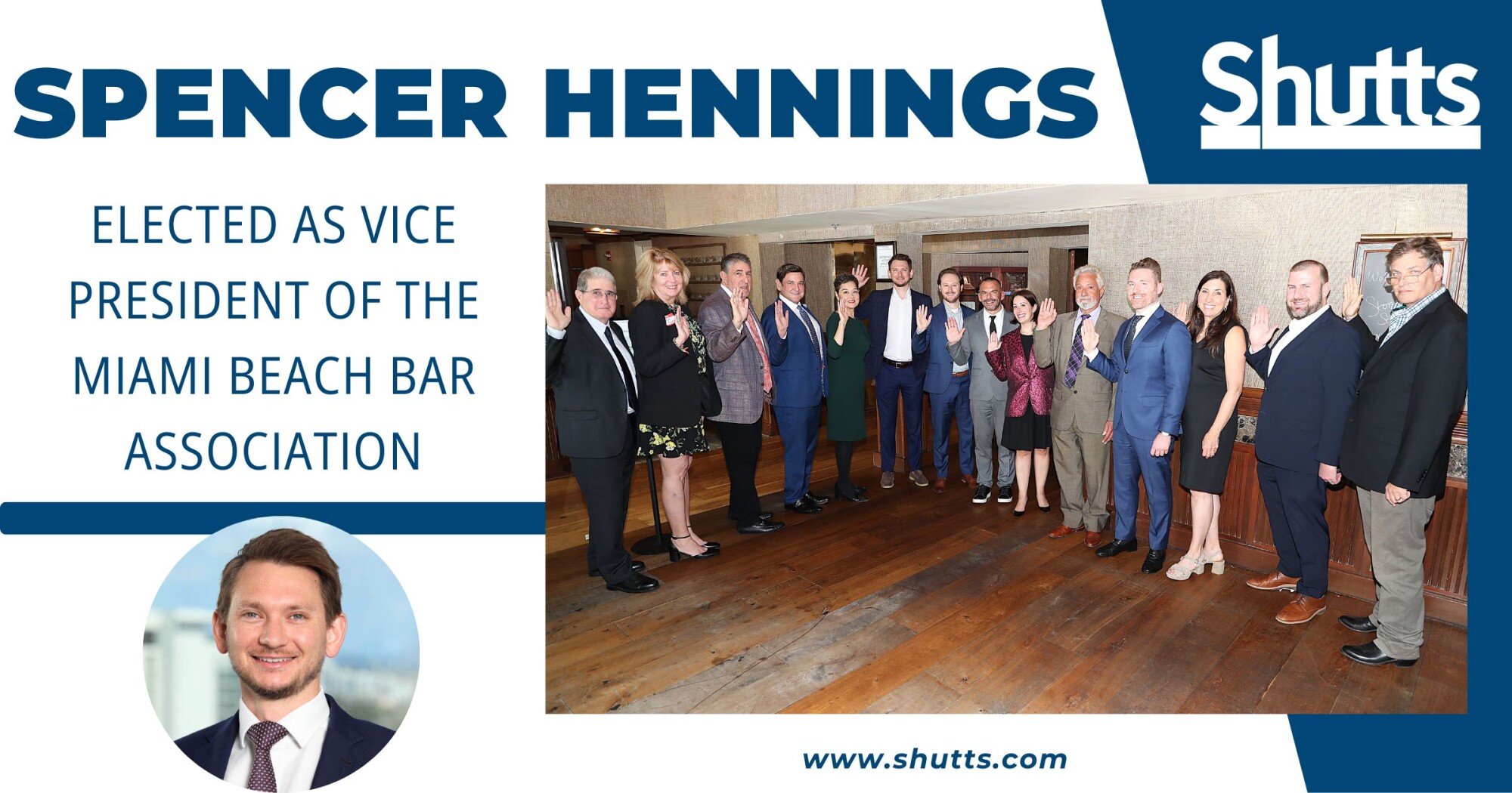 Spencer Hennings Elected as Vice President of the Miami Beach Bar Association