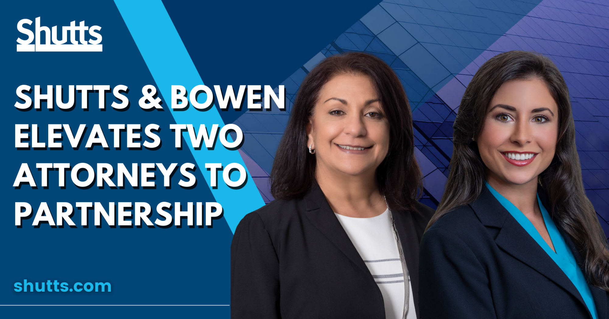 Shutts & Bowen Elevates Two Attorneys to Partnership in Florida