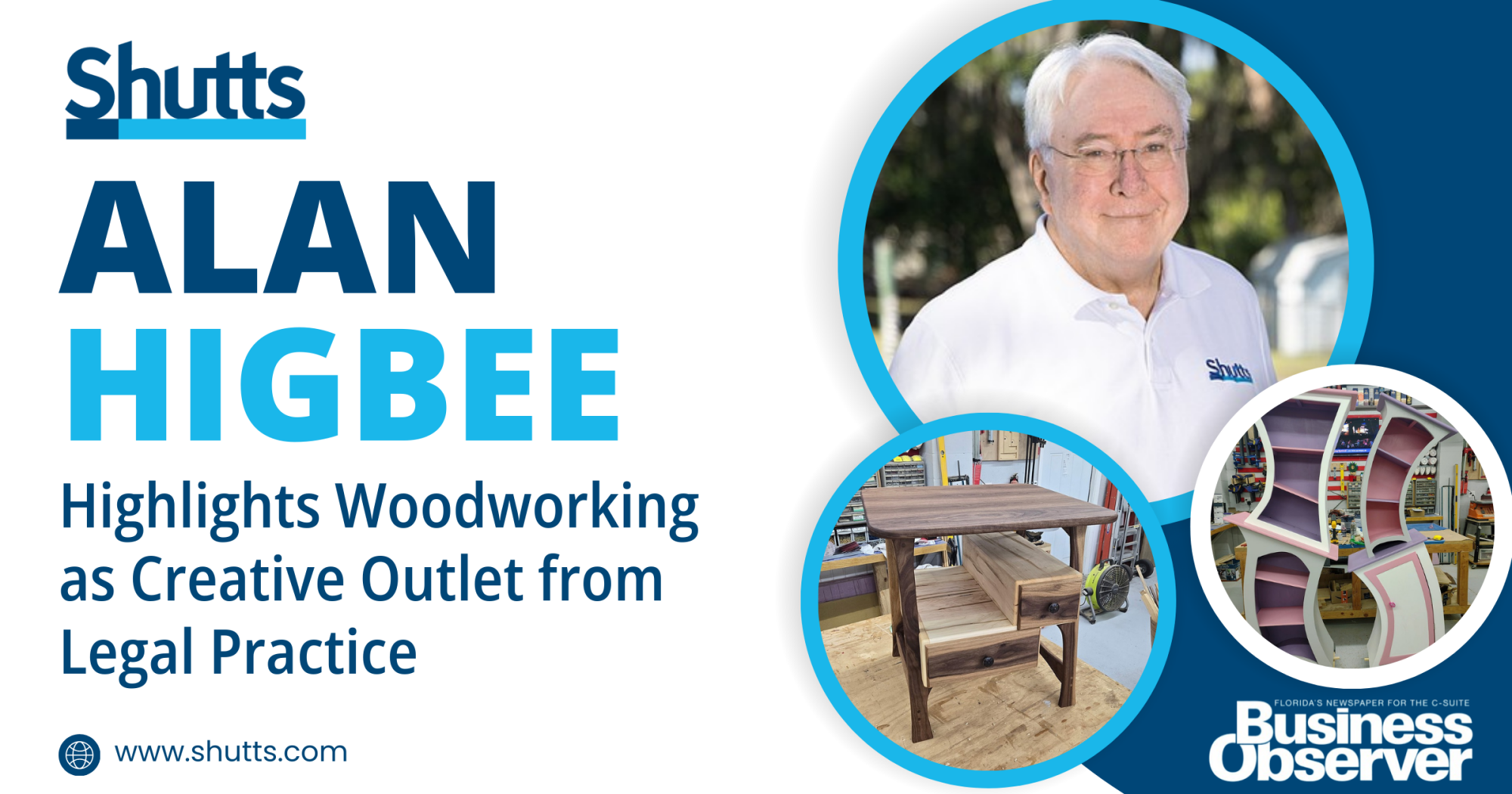 Alan Higbee Highlights Woodworking as Creative Outlet from Legal Practice