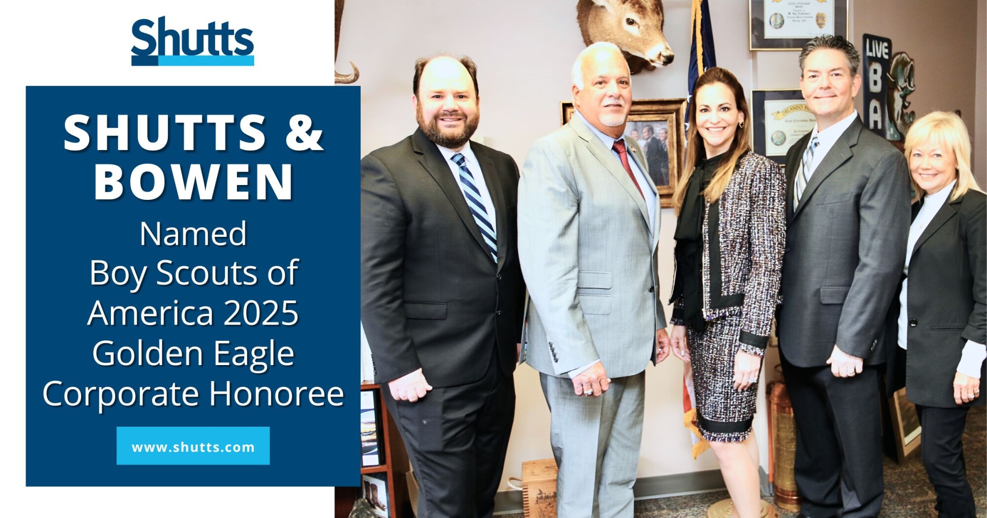 Shutts & Bowen Named Boy Scouts of America 2025 Golden Eagle Corporate Honoree