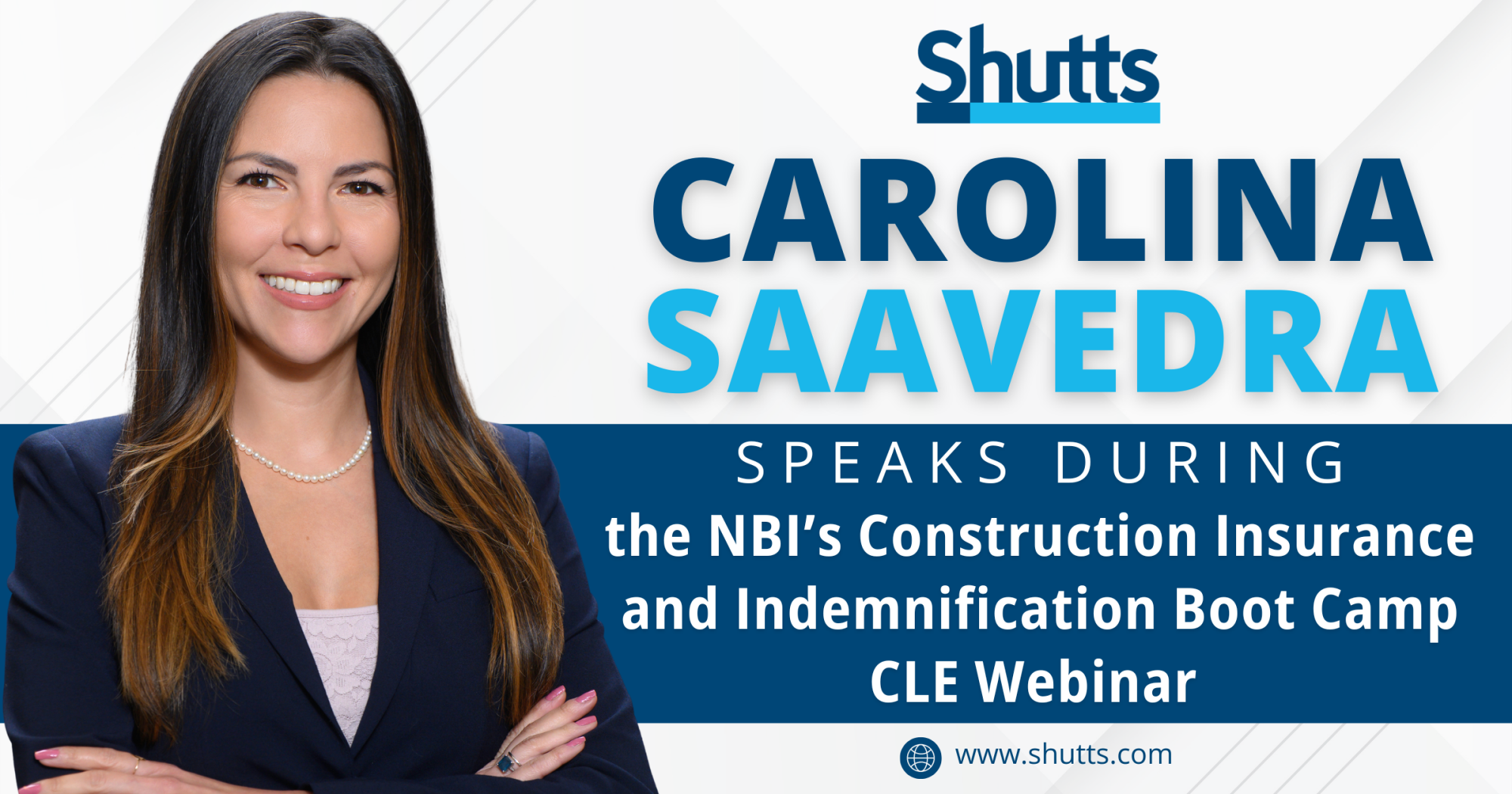 Carolina Saavedra Speaks During the NBI’s Construction Insurance and Indemnification Boot Camp CLE Webinar Carolina Saavedra Speaks During the NBI’s Construction Insurance and Indemnification Boot Camp CLE Webinar