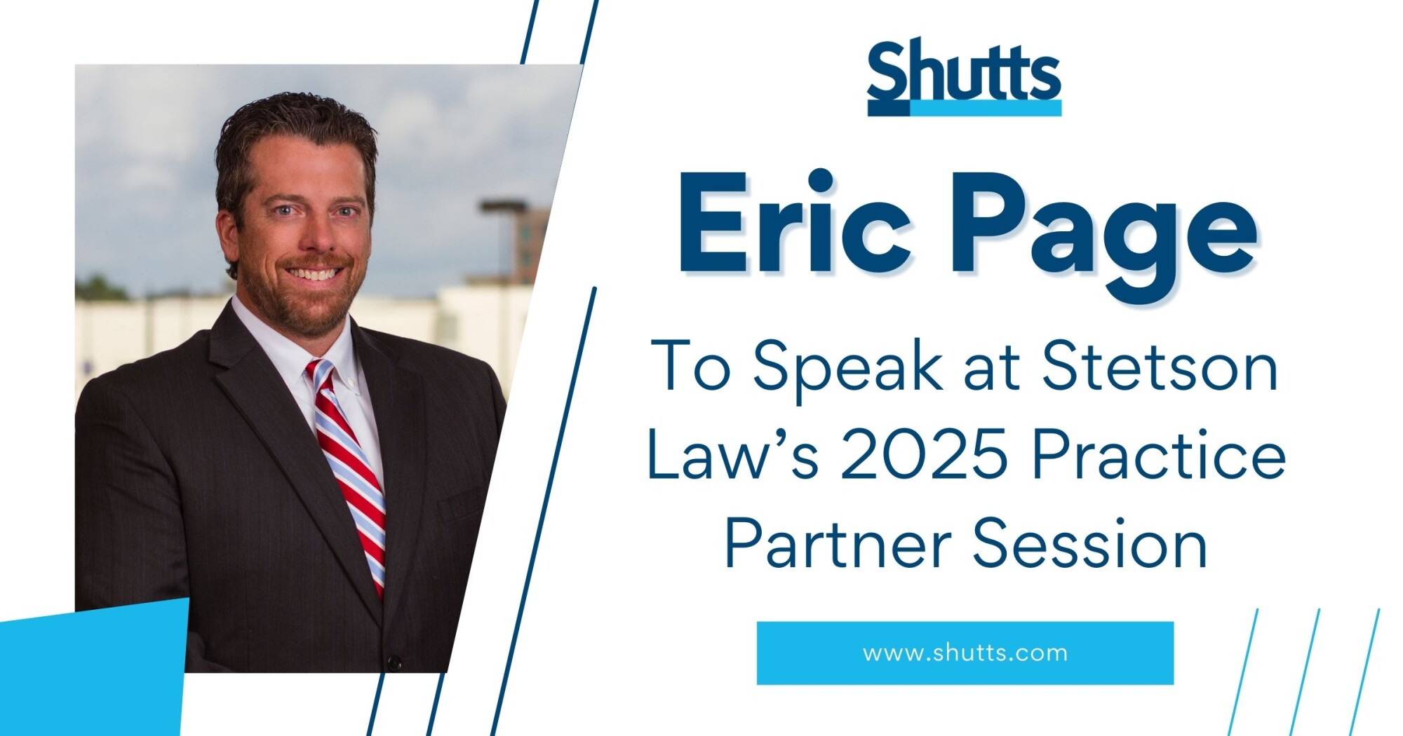 Eric Page to Speak at Stetson Law’s 2025 Practice Partner Session