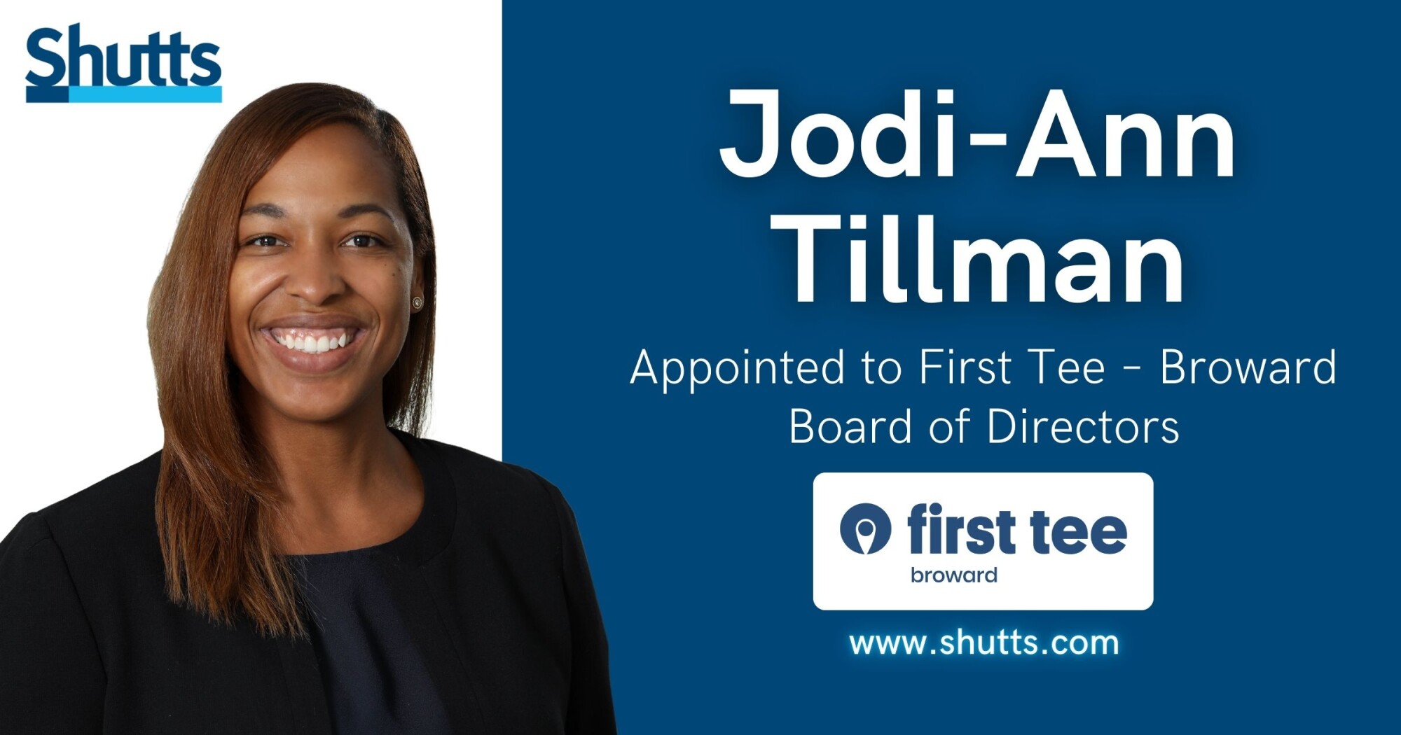 Jodi-Ann Tillman Appointed to First Tee – Broward Board of Directors