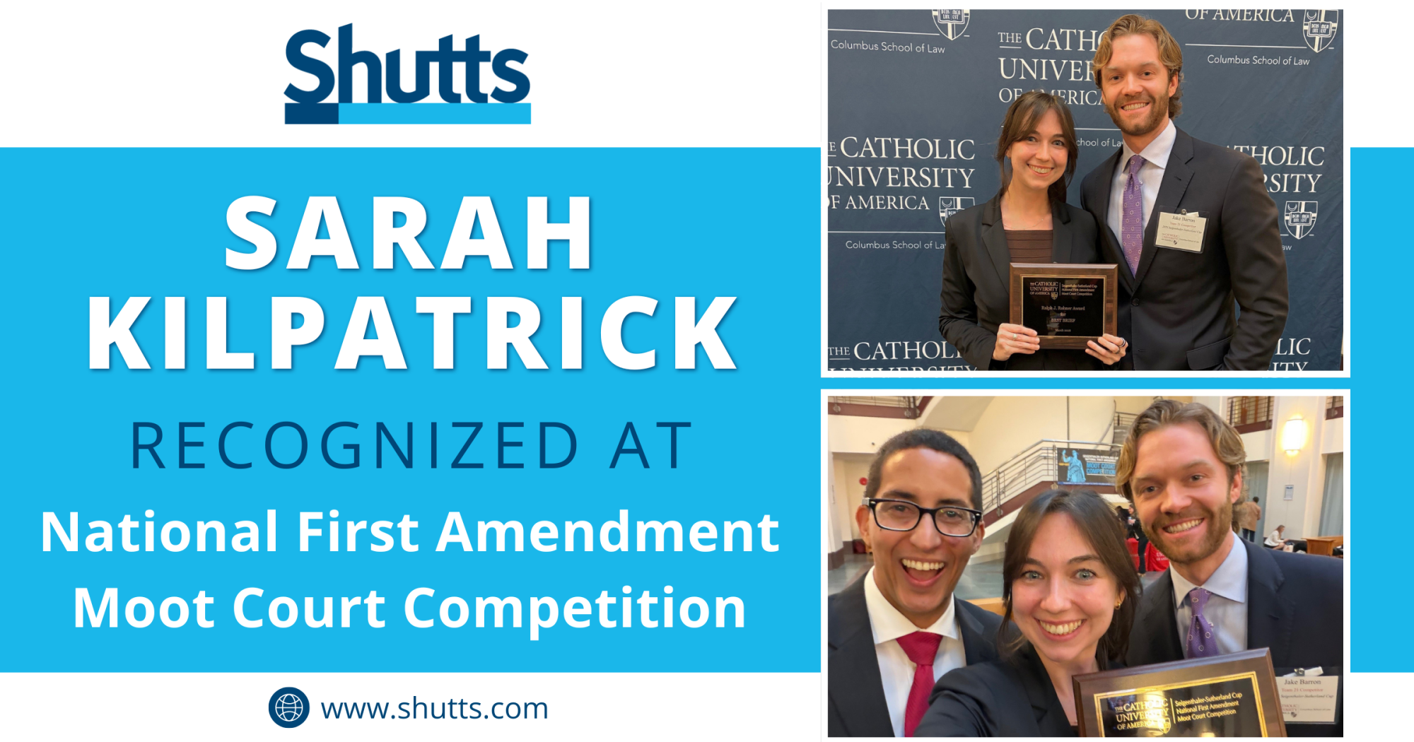 Sarah Kilpatrick Recognized at National First Amendment Moot Court Competition