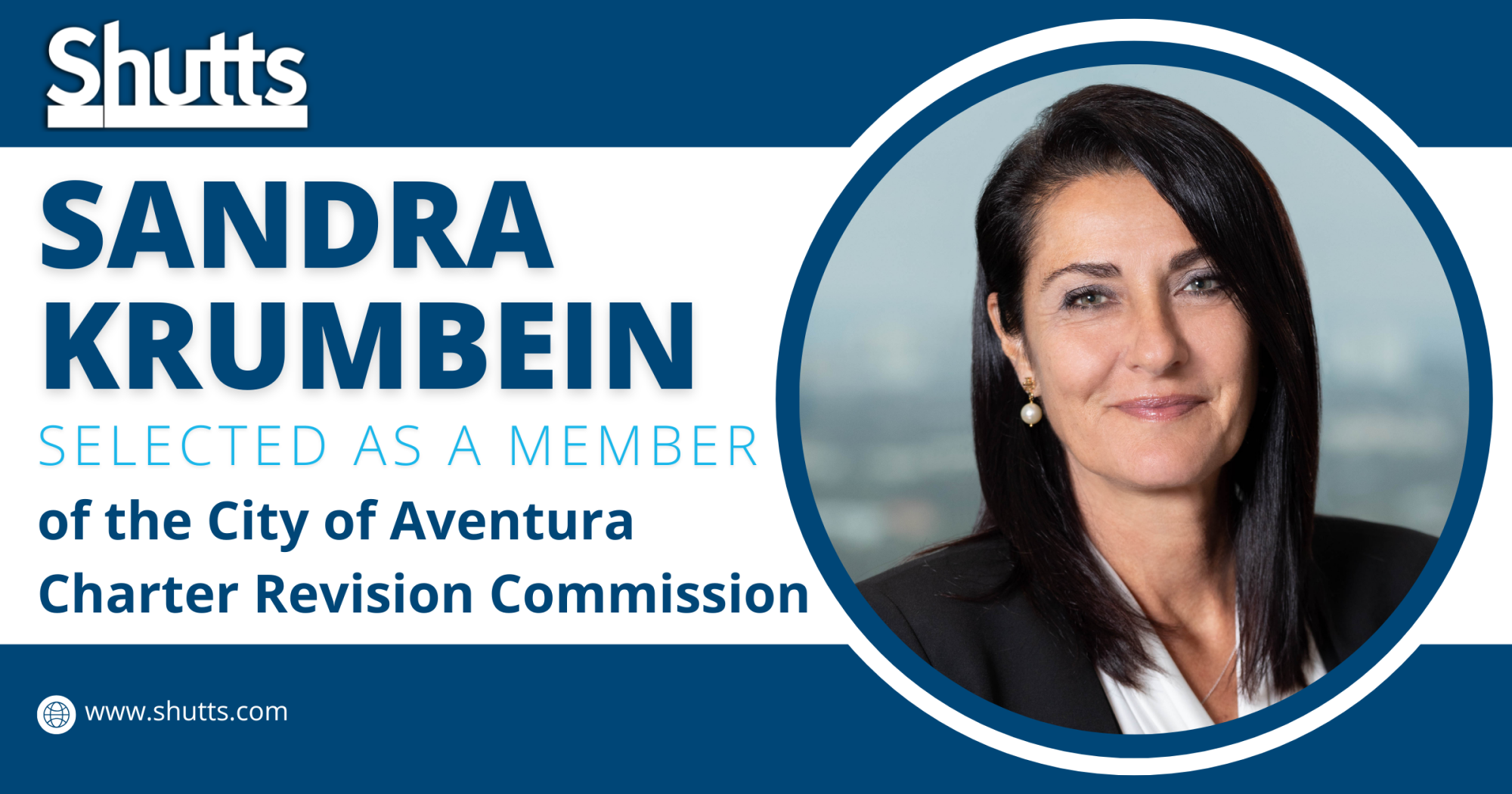 Sandra Krumbein Selected as a Member of the City of Aventura Charter Revision Commission